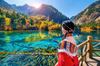 © tawatchai1990 - Tourist wearing traditional clothes at jiuzhaigou national park in autumn, Sichuan, China.