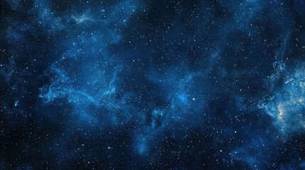 Wall Mural - A rich, dark blue wallpaper featuring a subtle starry night pattern, perfect for creating a cozy and soothing atmosphere in a bedroom or study.