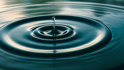 Poster - Water Drop Ripple Effect 