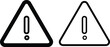 © Sultana Design - Warning icon set. Attention caution sign. Alert icon vector image. danger or warning signs.