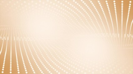 Orange color wavy circular dots modern design 3d seamless background