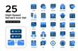 © arkinasi - High-Speed Servers Solid Duo Tone Icon Set: Fast Connections, Reliable Hosting, and Web Hosting Solutions Icons