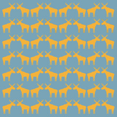 NORDIC CHRISTMAS REINDEERS PATTERN TEXTURE BACKGROUND VECTOR