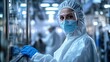 © suriya - Engineers wearing protective gear while working in factory to analyze production system performance