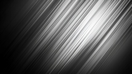 Poster - Abstract Gray and White Lines on Dark Background