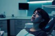 © Anna - Anxious Woman at Dentist Office - Emotional Expression in Dental Setting