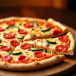 © food - Traditional Pizza Slice