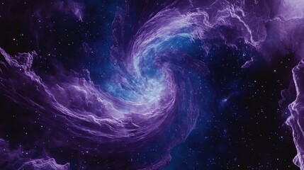 Poster - Majestic Swirling Colors in Cosmic Space Scene