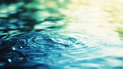 Fototapete - Serene Water Ripples in Soft Light