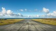 © Mykola - Landing Strip: Aeronautic Charm of Laesoe Island's Small Airfield Surrounded by Blue Skies and Green Coppice