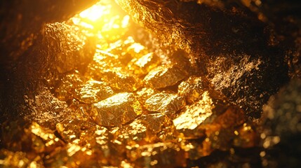Aufkleber - Explore the growth of the gold investment market through stunning visuals of market expansion and prosperity