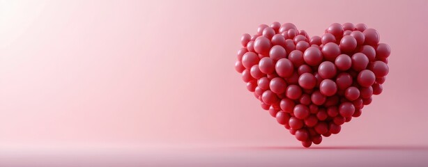 Canvas Print - Pink Balloon Heart.