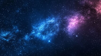 Poster - Stunning Cosmic Background with Colorful Nebulae