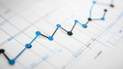 Poster - Graph Showing Market Trends and Data Analysis
