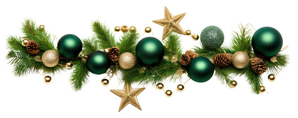 Wall Mural - png christmas line garland jewelry white background celebration.