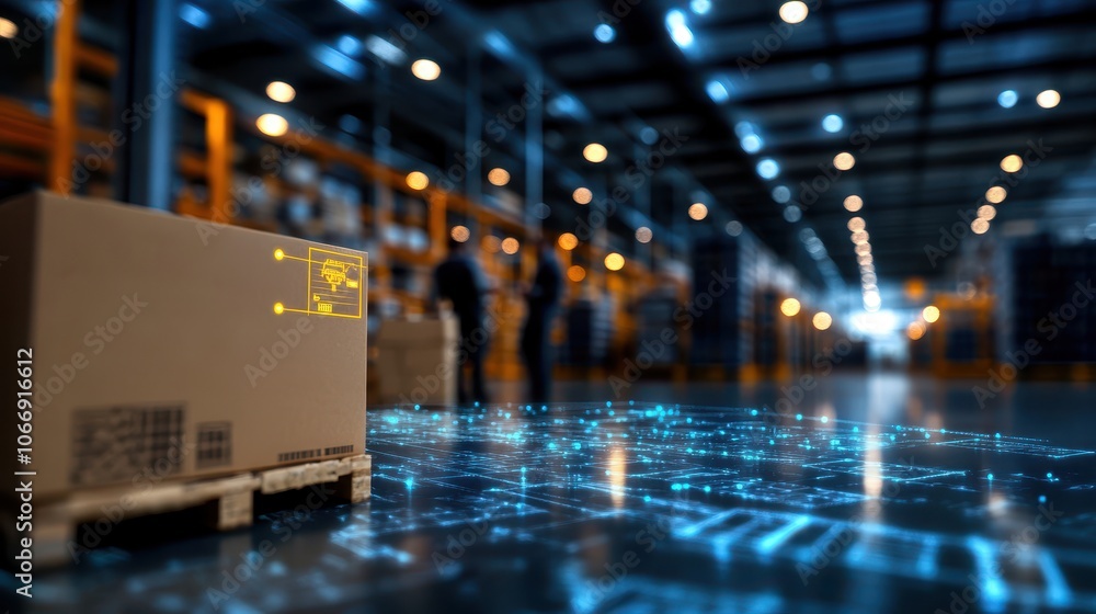Futuristic digital infrastructure with automation and smart technology ...