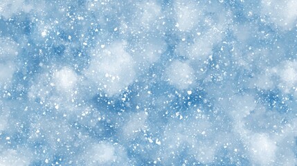 Wall Mural - snowy blue and white winter scene with serene, frosty backdrop.