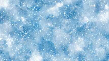 Wall Mural - blue and white snowflakes on winter background, festive holiday theme.