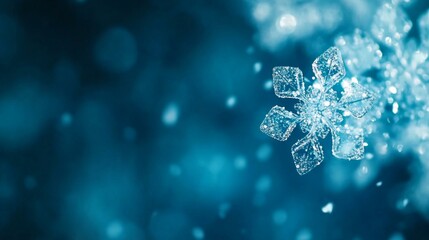 Wall Mural - background snowflake