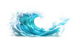 © seksun - A stylized wave icon with bright cyan and white curves, displayed on a white background