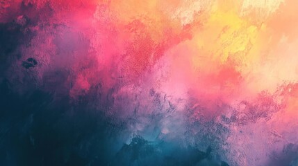 Wall Mural - Space-themed digital artwork with vibrant colors and a dreamy atmosphere.