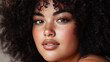 © Natalia Klenova - Close-up portrait of a young woman with curly hair