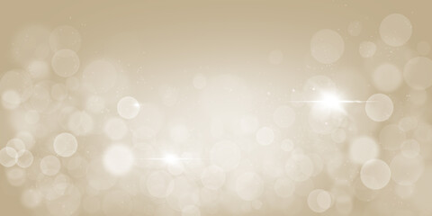 Wall Mural - abstract christmas light background with gold glitter and bokeh