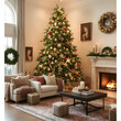 © Fulvio - cozy living room with a stunning christamas tree