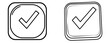 © Антон Сальников - An icon or logo for a checkmark. Checkbox illustration.