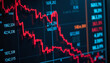 © Iuliia - Stock market crash graph with red downward trend
