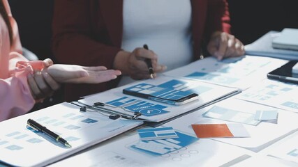 The designer team is designing the uxui system to make the uxui system work well on new phones and support system updates. Website development concept UI UX front end designer