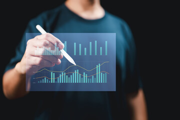 Aufkleber - Predictive Insights for Growth: Using statistical analysis and forecasting tools to anticipate future trends and make informed business choices.