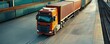 © Photography09 - Truck loading containers near railway, seamless logistics, multimodal connection