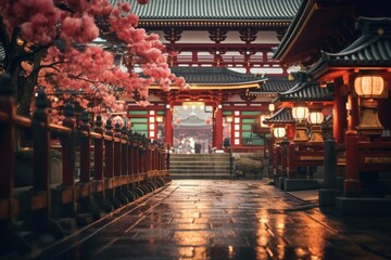 Canvas Print - Temple architecture building shrine.