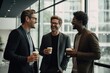 © Rawpixel.com - Drink coffee laughing standing smiling.