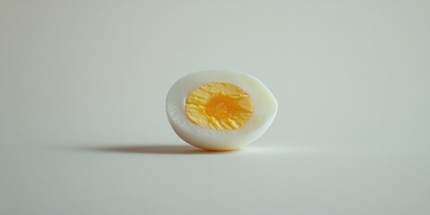 Canvas Print - Cut Hard Boiled Egg Half