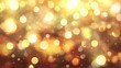 © Unclutter Aesthetics - Golden bokeh lights on a blurred background, festive and sparkling ambiance.