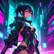 © Global Perspectives - Cyberpunk warrior aesthetic anime