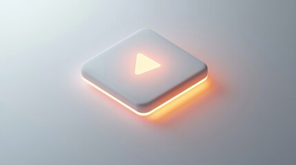 Wall Mural - power play button start classy elegant stylish intro introduction pastel colours soft