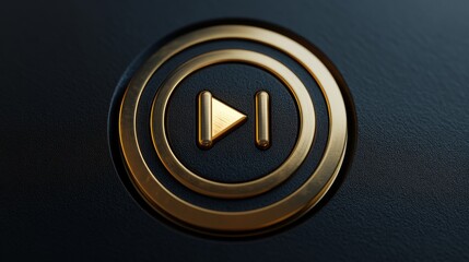 Wall Mural - power play button start classy elegant stylish intro introduction