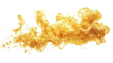 Poster - gold smoke isolated. PNG
