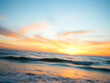 © Animate & Background - Dreamlike Ocean Sunrise with Vibrant Sky Colors and Calm Waves in Ultra-High Definition, Capturing the Essence of Healing and Tranquility