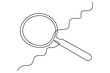 © MdOmar - Continuous line illustration of a magnifying glass