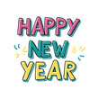 © Waliul - happy new year text