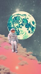 Wall Mural - astronaut space astronomy outdoors.