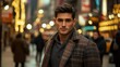 © 69 - Stylish Man in Urban Setting During Evening Lights