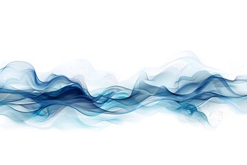 Wall Mural - Ethereal Blue Waves