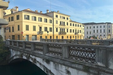 Wall Mural - palazzo colorato storico di treviso in italia, historical colorful building of treviso