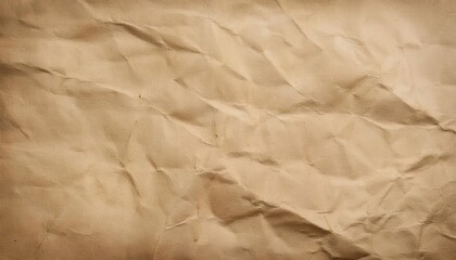 Poster - Rustic Brown Wrinkled Paper Texture Background with Detailed Creases and Shadows. Perfect for Vintage Inspired Designs, Organic Branding, or Artistic Digital Projects