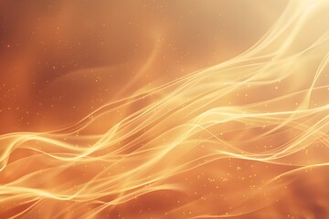 Wall Mural - Ethereal Waves of Golden Light in a Warm Atmosphere